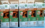 Ge Energy Smart Orange Party Light Bulb Lot Of 5 (78958) Fs. Fixed Price $30.00.