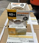 Sylvania Double Life Clear White Indoor 40w 3000 Hour Light Bulbs - Lot Of 30. Fixed Price $120.00.
