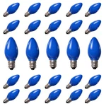 Oviejo 25 Pack C7 Led Blue Replacement Light Bulbs, Vintage. Fixed Price $29.02.