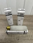 3 Halco T10 T10cl40/cs Bulb 130v 40w Frosted Brass Base 106228 Silicone Coated. Fixed Price $19.93.