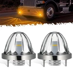 Partsam 2pcs Glass Watermelon Amber Led Side Marker Turn Lights For Trucks. Fixed Price $62.00.