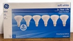 Ge 65w Soft White Floodlight Bulbs - 46115 (6-pack) Br30 Indoor Flood. Fixed Price $55.95.