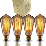 E26 Edison Bulbs, Bravelight Antique Vintage Light T64 40w 2700k St64. Fixed Price $27.50.