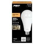 Feit Electric A23 Led Light Bulb, 300w Led, 3000k Bright White. Fixed Price $16.25.
