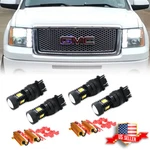 4x White/amber Drl Turn Signal Parking Light Bulbs For 2000-2014 Gmc Sierra 1500. Fixed Price $34.99.