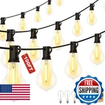 Porbench 100ft Led Outdoor String Lights With 50+3 Shatterproof Bulbs(gourd Shap. Fixed Price $79.13.