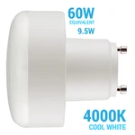 Satco S11541 Squat Led Bulb 120v 9.5w Replaces Spiral 60w Gu24 4000k Cool White. Fixed Price $6.95.