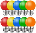Colored Led Bulbs 1w,g45 E26 Color Bulb,multicolor Bulb,red Yellow Blue. Fixed Price $16.18.