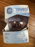 Ge 40 Watt Crystal Clear Globe Light Bulb (g25, Medium Base) 265 Lumens. Fixed Price $12.95.