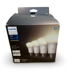 Philips Hue White A19 Smart Bulbs 3 Pack E26 Bluetooth Alexa Open Box Missing 1. Fixed Price $34.00.