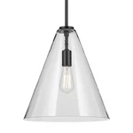 Kichler Everly Cone Pendant Lighting -42200bk - Retails $254 New In Box. Fixed Price $111.97.