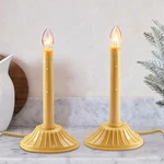 Oviejo 1 Light Christmas Electric Window Candles, 2 Light, Pack Beige. Fixed Price $26.05.