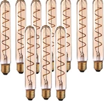 T185 Led Spiral Filament Bulb E26 4w 40w Eq Warm White Amber Glass Non-dimmable. Fixed Price $170.99.
