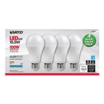 Satco S28790 - 15.5 Watt A19 Led Light Bulbs 5000k 1 Pack Of 4. Fixed Price $24.99.
