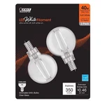 Led G165 E12 40w Sw 2pk. Fixed Price $24.56.