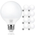 Maxvolador G25 Led Globe Light Bulb 60w Equivalent, Daylight White 5000k E26 .... Fixed Price $32.56.