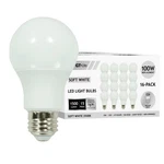 Gt-lite 16 Pack Led Light Bulbs,100 Watt Equivalent,15 3500k 1500lm A19 .... Fixed Price $34.72.