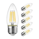 Lvwit B11 Led Filament Bulb E26 Chandelier Medium Base 2700k Warm White, 4w60.... Fixed Price $22.49.