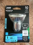 Feit Electric Acre Enhance Mr16 Gu10 Led Bulb Daylight 50 Watt Equivalence 1 Pk. Fixed Price $10.00.