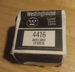 Nos! Westinghouse Replacemtn Bulb P/n: 4416 12v Auto Spot. Fixed Price $24.99.