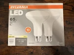Nos Sylvania Led 65 W Equiv Dimmable Soft White Br30 Flood Light Bulbs 2 Pack. Fixed Price $9.99.