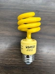 13w Yellow Cfl Spiral Bug Light Bulb, 60w Equivalent, E26 S7267 Satco. Fixed Price $9.99.