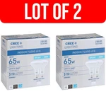 Lot Of 2 Cree Light Bulbs Indoor Flood Led Br30 65w Dimmable 5000k Daylight. Fixed Price $29.94.