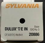 Sylvania Dulux T/e In Compact Fluorescent 32w Cf32dt/e/in/835 20885 (lot Of 2). Fixed Price $13.00.
