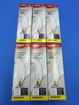 Lot Of 6 Satco 25w Clear Decorative Flame Tip Bulbs Chandeliers A3674. Fixed Price $11.99.