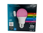 Ecosmart 60w Led Bulb, Color Changing A19 With Remote. Fixed Price $9.99.