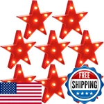 Jutom 8 Pieces Star Night Lights Led Plastic Shaped Sign Lighted Marquee De. Fixed Price $56.94.