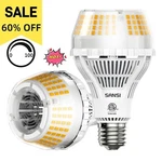 2pack 27w Dimmable Led Light Bulb 4000 Lm 3000k Soft Warm E26 Energy Saving Used. Fixed Price $18.99.