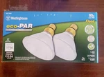 2-pk Westinghouse Eco-par 150w/90-equiv 1790-lumen Flood Light 90par38/h/f/eco. Fixed Price $29.95.