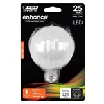 Feit Electric Bpg2525w927cafl 2.5w 2700k 225 Lumens Soft White Led Light Bulb. Fixed Price $10.38.