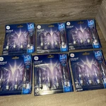 Lot Of 6 Packs Ge Lighting 60w B10 Faceted Ceiling Fan Bulbs E Bc 415 Lumens. Fixed Price $64.99.