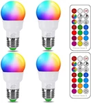 Ilc Rgb Led Color Changing Light Bulbs 40w Eqv 12 Colors W/ Remote (4 Pack). Fixed Price $25.66.