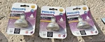 3x Philips 35watt, Mr16, Bright White Dimmable Led Bulbs. Fixed Price $21.00.