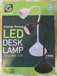 Greenlite 2 Pack Led Desk Lamps 3.5w Bright White Energy Saving Flexible Neck. Fixed Price $18.95.