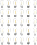 30-pack Led Outdoor String Light Bulbs, Waterproof S14 Replacement Bulb, E26 Bas. Fixed Price $35.94.