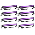 Lamvip 8pcs 42w Led Black Light Bar Blacklight Bars Lights Plug 5ft Cord. Fixed Price $95.70.