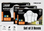Feit Electric Enhance Led 60w Equivalent A19 2700k Soft White 12 Bulbs Total. Fixed Price $30.00.