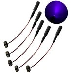 5 Pack Black Light Micro Effects 405nm Violet Led Mini Blacklight With 9v. Fixed Price $40.79.