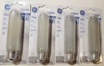 Frosted Tubular Light Bulb, 25 Watt, 5-5/8 In. - 45513 Lot Of 4. Fixed Price $19.99.