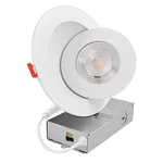 Luxrite 6 In. Gimbal Recessed Light J-box 5cct Dimmable 15w 1000lm Etl Listed. Fixed Price $44.99.