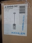 Kichler 43996ni Crosby Pendant, 1 Light Incandescent 100 Watts, Brushed Nickel. Fixed Price $49.95.