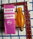 New 40w Amber H19 Chimney Light Bulb Spun Flamescent 40h19 Luxor By Duro-test. Fixed Price $37.86.