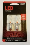 Red Led E-12 Base Night Light Bulbs 2-pack Feit Electric New Bpc7rjw. Fixed Price $11.89.