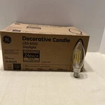 Ge Led B10c Candelabra Base 60w Eq 5w Decorative Candle Daylight 24 Pack L1997. Fixed Price $9.99.