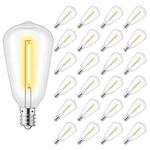 Led String Light Bulbs 1.5 Inches Shatterproof E12 Screw Base 2700k 25pack. Fixed Price $21.47.