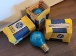 3 Ge Green 10 Watt 10w Light Bulbs Fg 1119-cx Vintage Nos. Fixed Price $19.99.